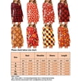 thumbnail image 4 of Innerwin Mini Robe à Carreaux Femmes Robes Courtes Vacances Col Rond Décontracté Citrouille et Perle L, 4 of 4