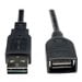thumbnail image 2 of Eaton Tripp Lite Series Universal Reversible USB 2.0 Extension Cable (Reversible A to A M/F), 1 ft. (0.31 m) - USB extension cable - USB (F) to USB (M) - USB 2.0 - 1 ft - molded - black, 2 of 2