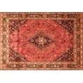 thumbnail image 1 of Ahgly Company Indoor Rectangle Medallion Orange Traditional Area Rugs, 5' x 7', 1 of 1