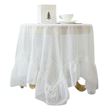 

Paraugas Lace Table Cloth Vintage Table Skirt Embroidered Table Cover for Wedding Banquet Holiday Dinner Tables