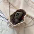 thumbnail image 1 of Bolso tejido Bolso de mujer, Bolso de paja lindo Ins Bolso de cubo Personalidad Chica Bolso de mensajero de un hombro, Blanco LingWen 8390611472542, 1 of 1