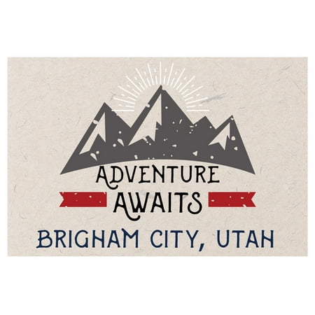 

Brigham City Utah Souvenir 2x3 Inch Fridge Magnet Adventure Awaits Design