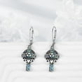 thumbnail image 2 of Cross Earrings Sterling Silver Dangle Drop Leverback Cross Earrings Religion Jewellery Christians Gifts for Women Men, 2 of 10
