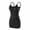 Black, variant on Womens Shapewear Slips for Under Dresses Backless Full Slip Dress Adjustable Strap Body Shaper Seamless Shaping Dress Beige Medium