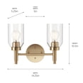 thumbnail image 5 of Kichler Lighting - Madden - 2 Light Bath Vanity-10.5 Inches Tall and 14.25, 5 of 6