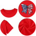 thumbnail image 6 of EnJoCho Boys Girls 4th of July Shirt Cotton Kid Red White and Blue USA American Flag Shirts Comfortable Patriotic Top Printed T-Shirt 4th of July Kids Star Print T-Shirt, 6 of 8