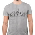 thumbnail image 2 of Skyline Miami Florida Shirt Unisex X-Large Grey, 2 of 5
