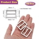 thumbnail image 2 of 16PCS Hebilla deslizante ajustable de aleación de zinc de 1" para correas de webbing de reemplazo de mochila Plata, 2 of 7