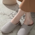 thumbnail image 5 of Taylonsss Women's Striped Round Toe Closed Heel Flat Slippers for Indoor and Outdoor Use Breathable Comfortable Lightweight Non-Slip Quiet Sole, 5 of 6