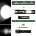 thumbnail image 2 of Lampe Torche LED Lampe de Poche USB Rechargeable Puissante Lampe à Raclette Militaire Torche Portable Zoomable pour Garage Auto Atelier Camping DIY (18650 Batterie Rechargeable Incluse et Magnétique en Bas), 2 of 5