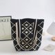 thumbnail image 1 of Zhuge Bolso de hombro tejido para mujer, bolso de mano tejido, bolso de mano tejido elegante para playa de verano, bolsos de hombro de 7,87 x 0,78 x 11,81 pulgadas (estilo J), 1 of 5