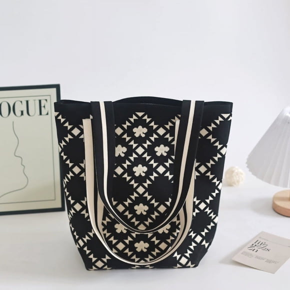 Granjero Gordo Bolso de mano tejido y bolsas de cosméticos, bolso de mano tejido elegante de playa de verano, bolso de hombro de 7,87 x 0,78 x 11,81 pulgadas (estilo J)