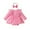 B-Pink Flower, variant on Newborn Baby Girl Romper Dresses Infant Girl Embroidered Flower Tulle Skirt Bodysuit Baby Girl Mesh Dress Outfits 0-18M