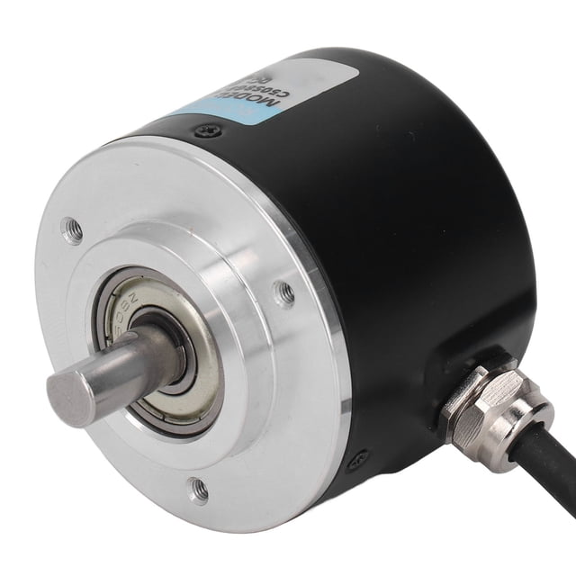 Codificador rotatorio incremental de 2 fases, diámetro exterior de 50 mm, IP50, codificador rotatorio PNP, CC 5-24 V, 600 P/R