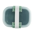 thumbnail image 4 of Mainstays Food Storage Snack Container, Plastic, Rectangle, Green, 19oz Capacity, Best Used for On-the-Go Snacks and Small Portions, 4 of 10