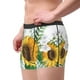 thumbnail image 2 of Balery Sunflowers (2) Calzoncillos bóxer para hombre, ropa interior de algodón suave y transpirable con cinturilla de nailon-Medium, 2 of 5