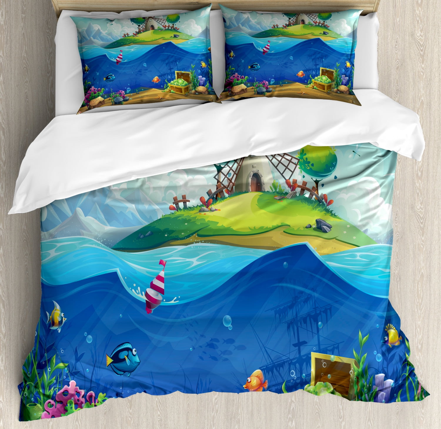 Marble Sea Duvet Cover Set main image 0