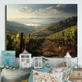 thumbnail image 2 of Designart "Dreamcatcher Field in the Green Vineyard" Farmhouse Metal Wall Art Prints, 2 of 5