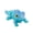Blue green(sort colors random), variant on 3D printed small rock lizard with simulated eyes mini multi-color model figurine