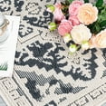 thumbnail image 4 of Hasoo Area Rug 9' x 12' Floral Area Rug for Living Room Shag Soft Indoor Floor Carpet, Gray, 4 of 7
