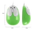 thumbnail image 3 of SHARE SUNSHINE Wired Mouse Cute Rabbit Design for Kids/Laptop/PC/Desktop(Green), 3 of 5