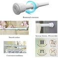 thumbnail image 4 of Tension Rods Shower 12 in to 20 Small Adjustable Curtain Rods Window Rods in Extendable Telescopic Width Spring Cupboard Bars for Kitchen Utensils, Closet, Cabinet,Fit in The Spaces to Stay Up,2 Pack, 4 of 7