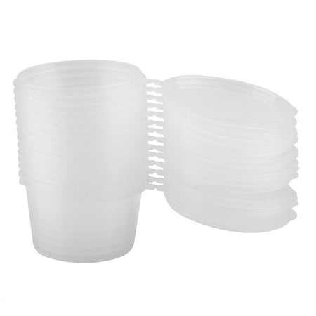 

100m L4oz Clear Plastic Cups Takeaway Sauce Seasoning Box Sauce Cup