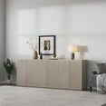 thumbnail image 4 of Surmoby 92.7" Wide Sideboard Buffet Cabinet with 6 Doors - Modern Accent Storage Console for Dining Room, Living Room, Kitchen & Entertainment Center | TV Stand with Adjustable Shelves,White Alder, 4 of 11
