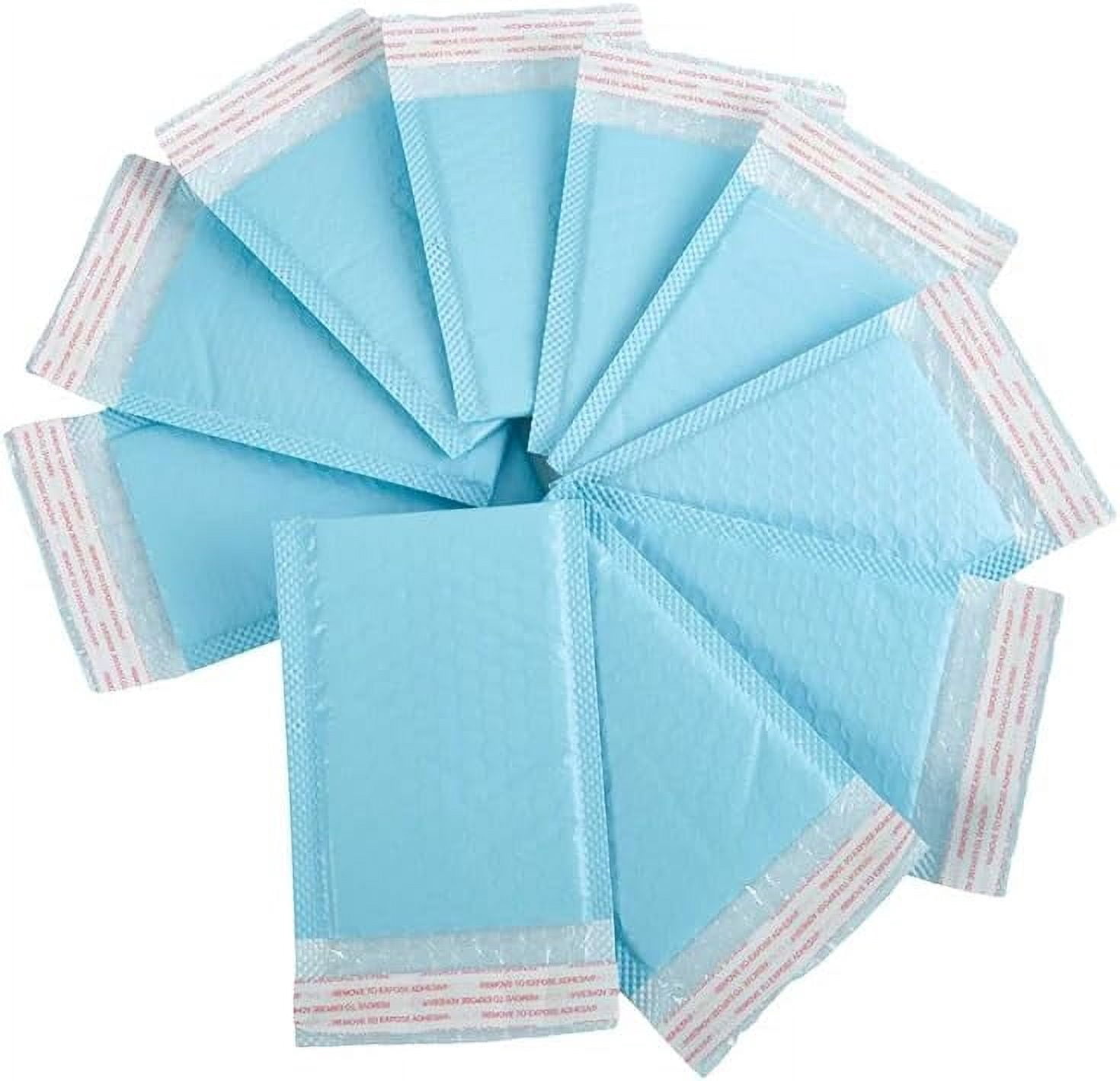 Bubble Mailers - 6 X 8 Inch Padded Envelopes, Blue Mailing Envelopes Bubble Padded, Bubble Envelopes, Padded Envelopes ﻿for Clothes Makeup Supplies (25Pack, 6 X 8'')