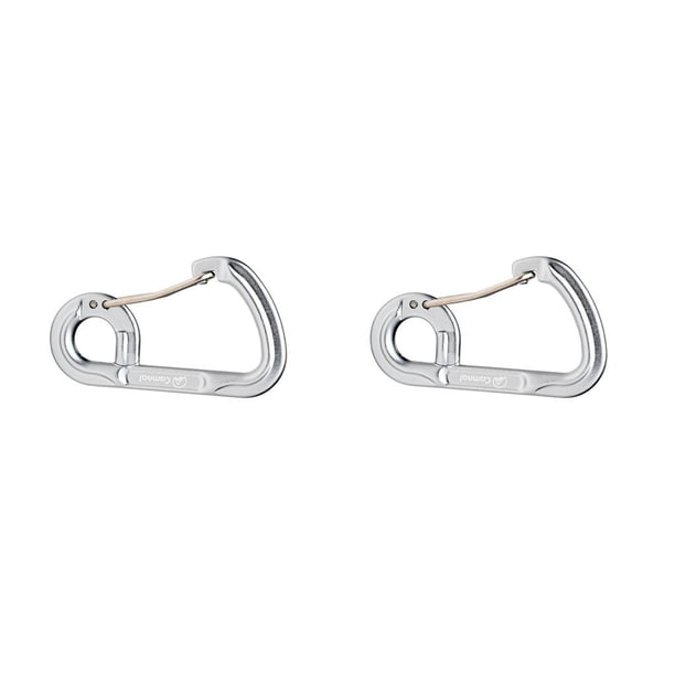 Eigraketly Clips de mosquetón Duradero Ligero Resistente al desgaste Tecnología avanzada Amplia aplicación Colorido Mosquetón Azul Plata 2piezas Eigraketly CBP205779