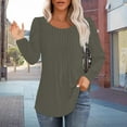 thumbnail image 2 of ZJXFGS Long Sleeve Tshirts Shirts for Women,Longsleeve Women,Cotton Long Sleeve Shirt Women,Long Sleeve Shirts Women,Womens Long Sleeve T Shirts Green 2XL, 2 of 5
