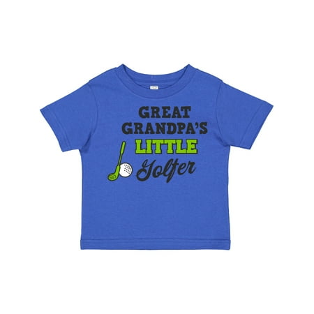 

Inktastic Great Grandpas Little Golfer with Golf Club and Ball Gift Toddler Boy or Toddler Girl T-Shirt