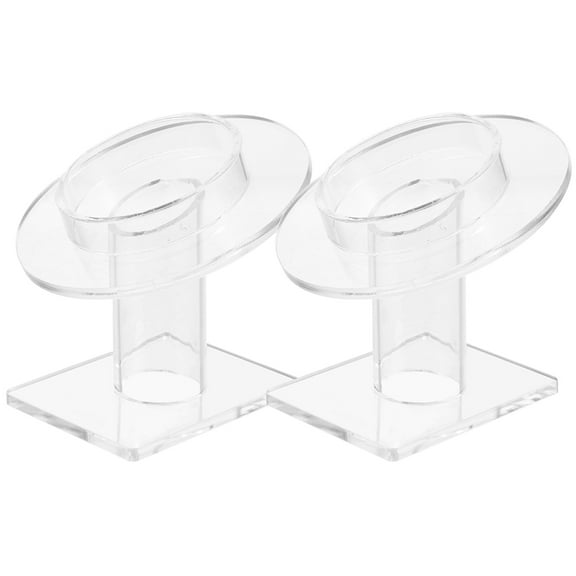 SHOWERORO 2Pcs Clear Bracelet Holder Acrylic Jewelry Display Stand for Home and Commercial Use