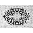 thumbnail image 1 of Ahgly Company Indoor Rectangle Medallion Gray Traditional Area Rugs, 4' x 6', 1 of 1