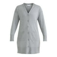 thumbnail image 5 of Time and Tru Women’s Longline Button Front Cardigan Sweater, Lightweight, Sizes XS-XXXL, 5 of 5