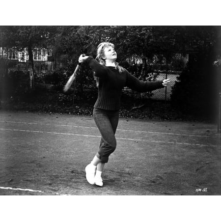Standing Portrait - Hayley Mills standing in Classic Portrait Photo Print