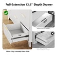thumbnail image 5 of Ktaxon Modern 9 Drawer Dresser Fluted Wood Chest of Drawers with Soft Close Slides Storage Cabinet for Bedroom, Living Room, Entryway White, 5 of 10