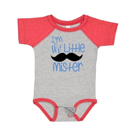 

Inktastic I m the Little Mister with Mustache Boys Baby Bodysuit