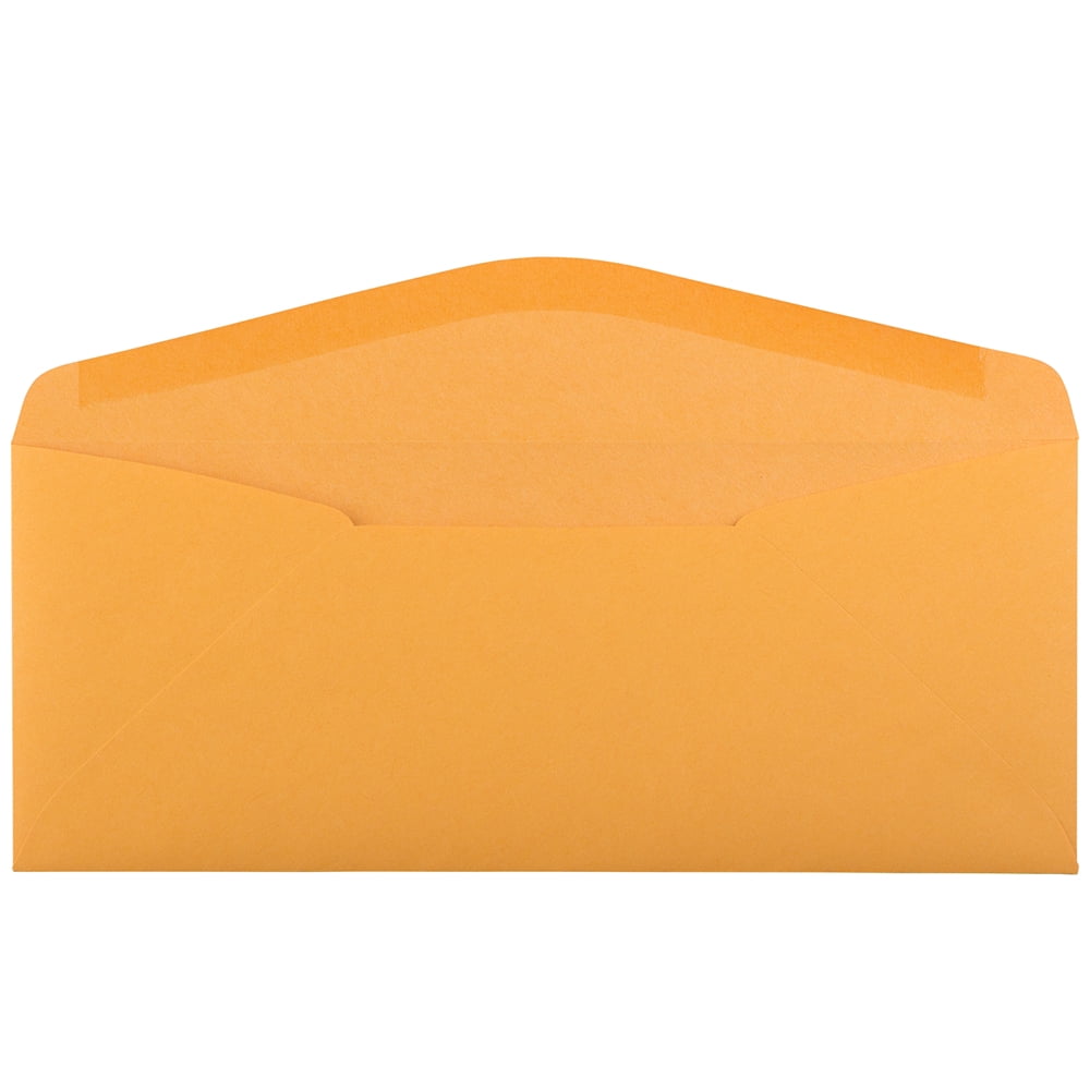 JAM Paper #11 Envelopes, 4.5x10.4, 500/Box, Brown Kraft Manila