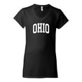 thumbnail image 2 of Wild Bobby State of Ohio College Style Women Standard V-Neck Tee, 2 of 6