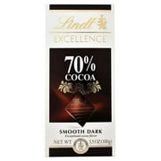 Lindt Dark Chocolate Bars, 3.5 oz, 70%, 2-Pack
