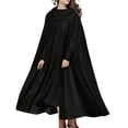 thumbnail image 2 of Capa de mujer, con capucha, sin mangas, capa larga, disfraz, cosplay, prendas de vestir exteriores Irfora Negro/S, 2 of 7