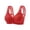 #06 Red 【Mix, Match & Rotate: Stock Up on Your Favorite Colors】, variant on Women's Front Fastening Plus Size Bra,, Underwear, Without Underwire, Adjustable Straps, Soft, Comfortable, Breathable Support, Anti-Sagging for Elderly Women | TruBelle,Beige L