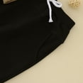 thumbnail image 3 of Gibobby Conjunto de pantalones para niños Niño invierno manga larga Color sólido Tops pantalones niños 2 uds traje trajes prendas de vestir(Negro,2-3 Años), 3 of 5