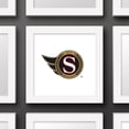 thumbnail image 3 of Gallery Pops NHL Ottawa Senators - Secondary Logo Mark Wall Art, White Framed Version, 12" x 12", 3 of 5