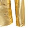 thumbnail image 6 of sususu Mens Cotton Blazer,Mens Casual Jackets,Carnival Shiny Double Suit Jacket Fashionable Casual Leather for Stylish Modern Wardrobe, 6 of 6