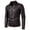 Coffee (thin version, variant on Men's Casual PU Leather Lapel Motorcycle Jacket Fashion Slim Men's Faux Leather Shirt Jacket