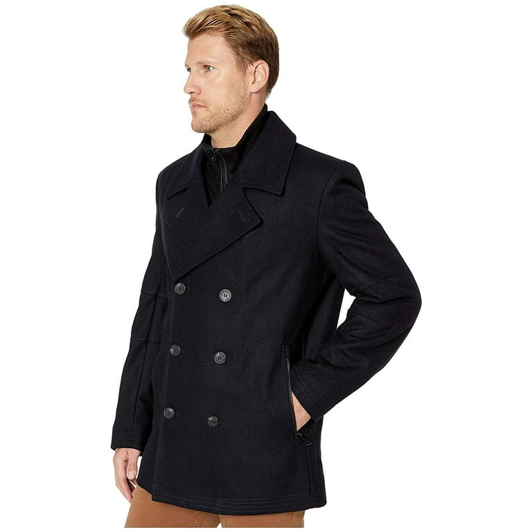 Andrew marc emmett wool blend best sale peacoat