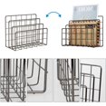 thumbnail image 3 of YiePhiot Desk Mail Organizer Iron Mail Rack File Organizer Practical Letter Sorter Strong for Any Home or Office, 3 of 5