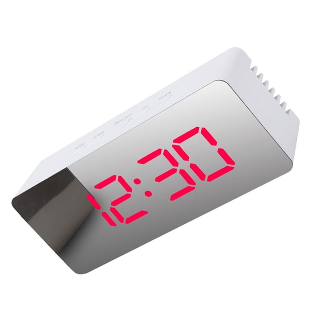 Matsuzay Plastic Digital Alarm Portable Angle Adjustable Clock Projector Indoor Screen Memory LED Thermometer Clocks Acrylic Function Electrodomésticos Luz roja